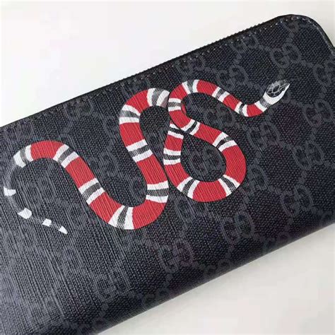 gucci supreme wallet bow|kingsnake print gg supreme wallet.